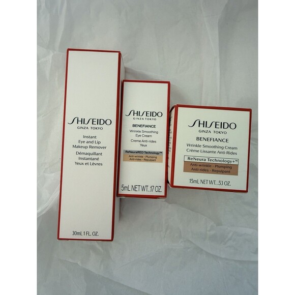 Shiseido Skincare Gift Set Bag Benefiance Ultimune Cleanser Serum Eye Cream BNIB - Picture 4 of 8